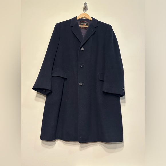 1950s Golden Lancer Black Cashmere Coat - Picture 8 of 8